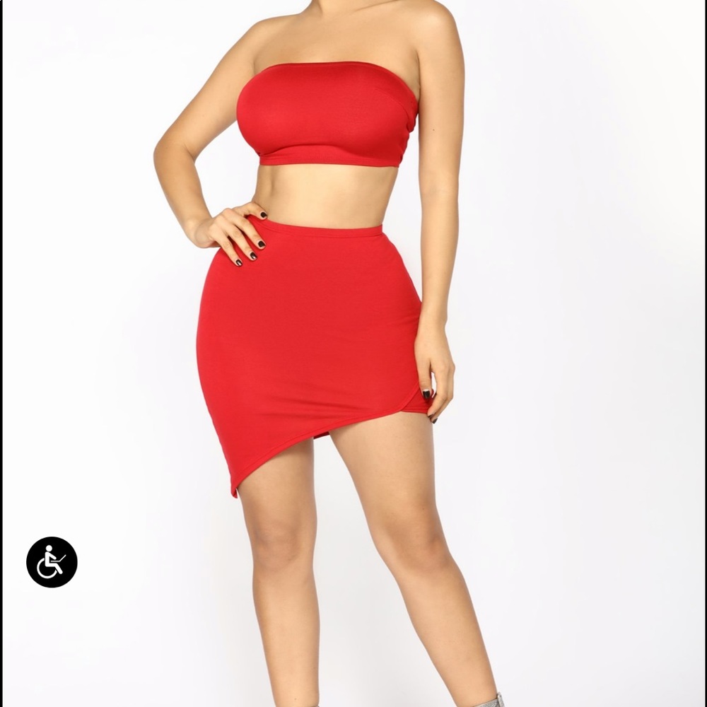 Meet You Halfway Asymmetrical Crop Set